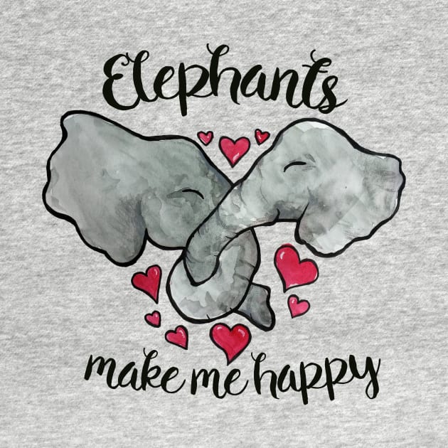 Elephants make me Happy by bubbsnugg